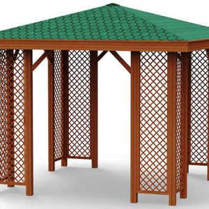 Pergola en bois de type camellia 2