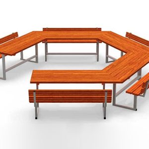 Table et banc 6 places